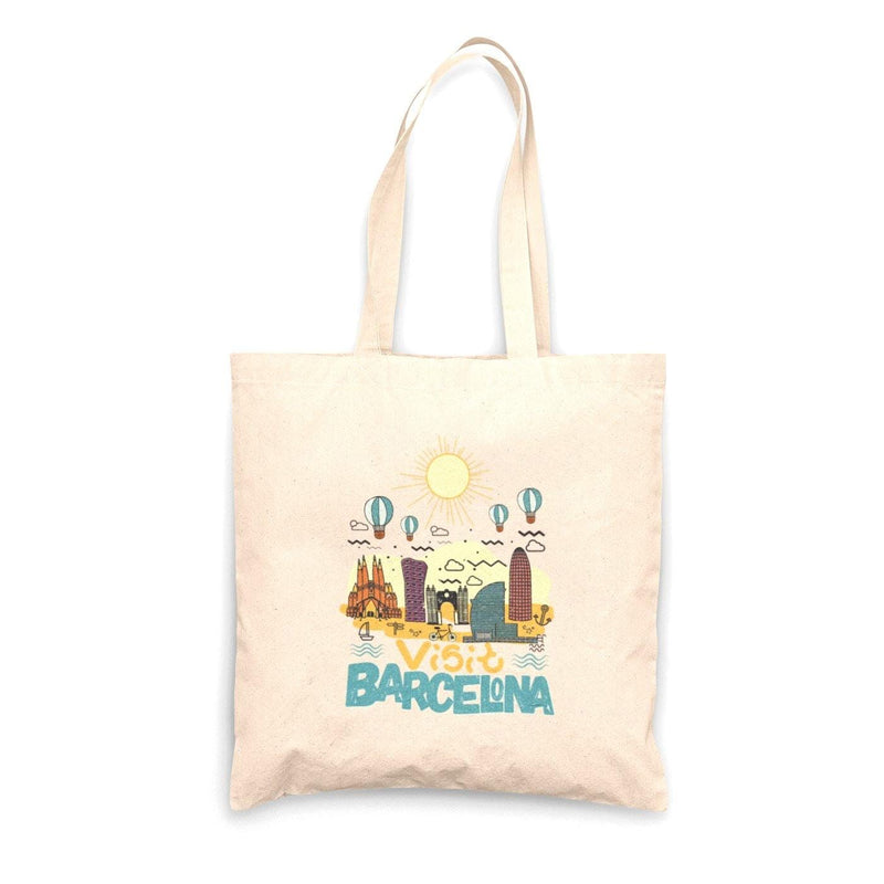 Barcelona | Linen Tote Bag - The City Tees