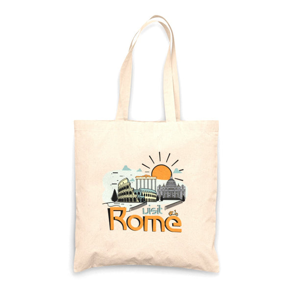 Rome | Linen Tote Bag - The City Tees