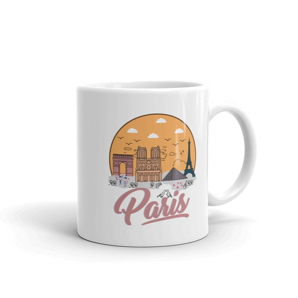 Paris | Ceramic White Mug - The City Tees