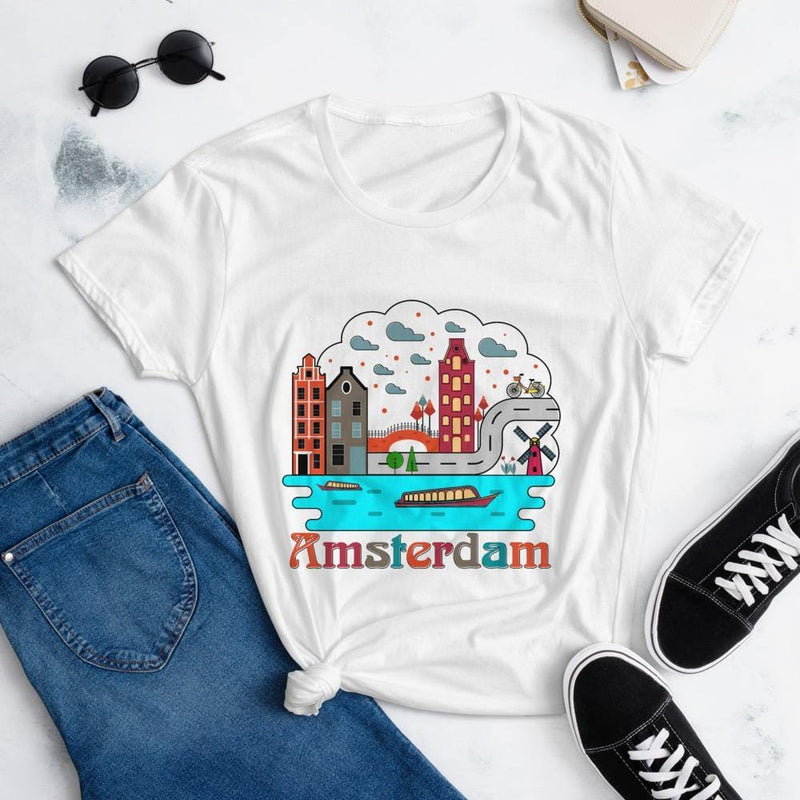 Amsterdam | Premium Women's T-shirt, Fashion Fit - The City Tees