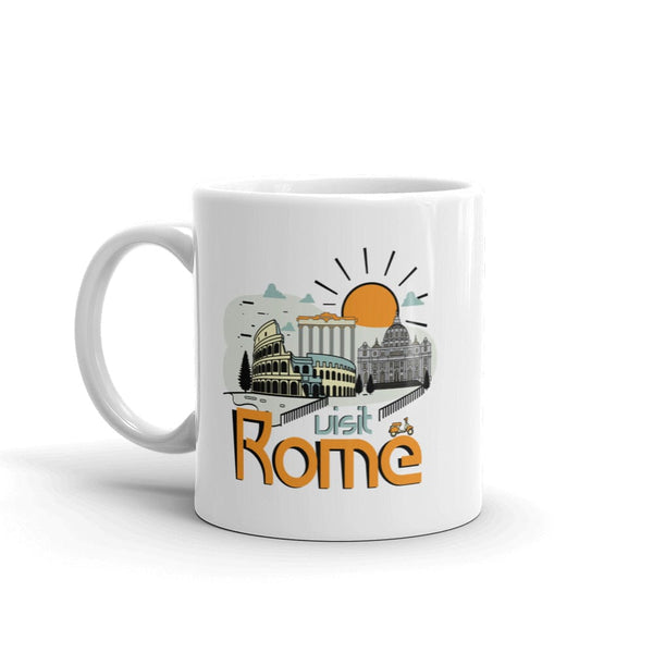 Rome | Ceramic White Mug - The City Tees