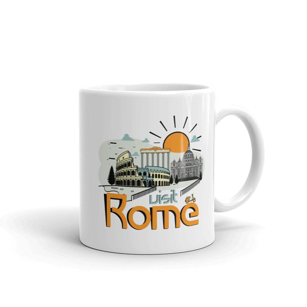 Rome | Ceramic White Mug - The City Tees